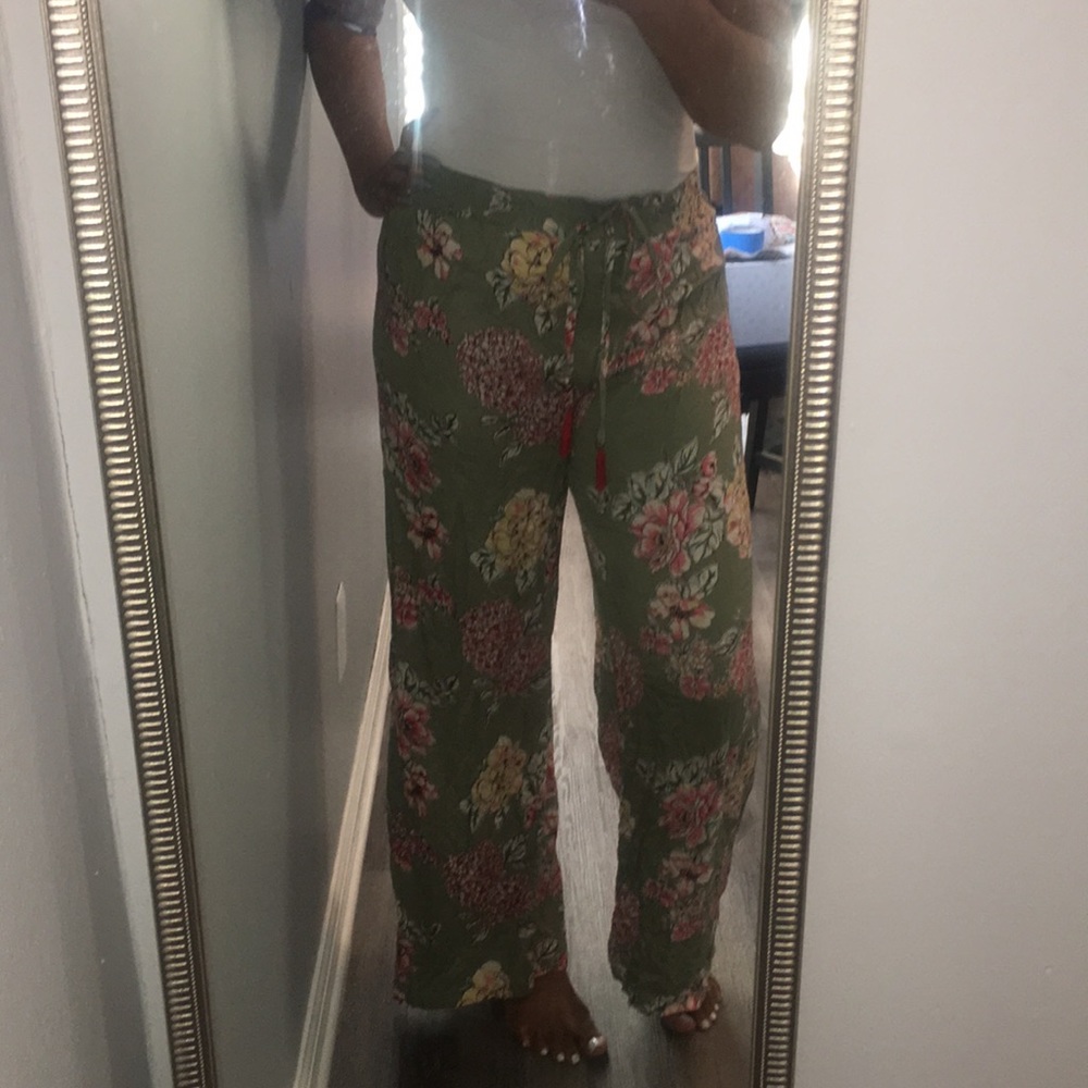 Floral Print Pants